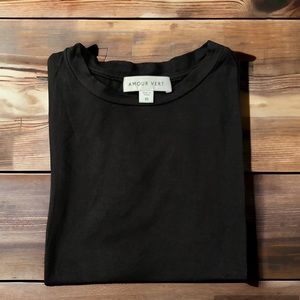 Amour Vert soft modal t shirt black XS